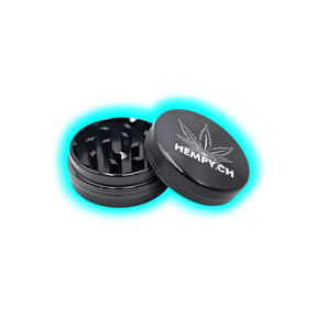 Hempy Aluminium Grinder Black 2 Parts 50mm