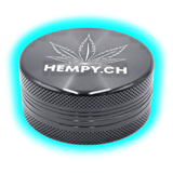 Hempy Aluminium Grinder Black 2 Parts 50mm