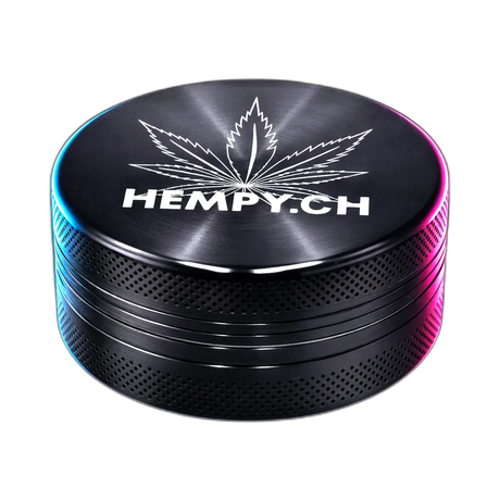 Hempy Aluminium Grinder Black 2 Parts 50mm