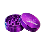 Hempy Aluminium Grinder Purple 2 Parts 50mm