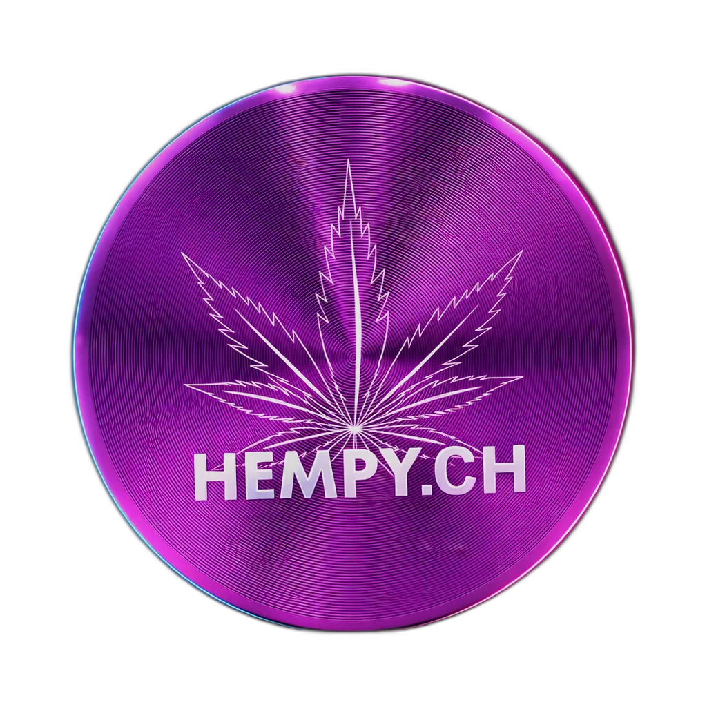 Hempy Aluminium Grinder Purple 2 Parts 50mm
