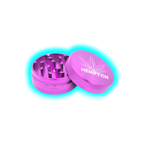 Hempy Aluminium Grinder Purple 2 Parts 50mm