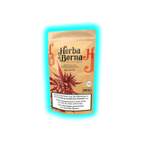 Verpackung mit der Aufschrift 'Herba di Berna', 'Strawberry Limited Edition', 45 g CBD-Blüten, mit Warnhinweis zum Rauchen in Deutsch, Französisch und Italienisch
