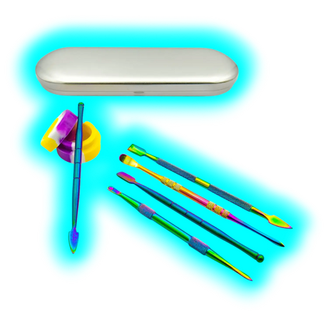 High Grade Stainless Steel Silicone Dab Tool Set
