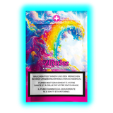 Zkittlez Best Indoor Quality – Produktansicht der bunten Verpackung inklusive obligatorischer Warnhinweise zum Rauchen.
