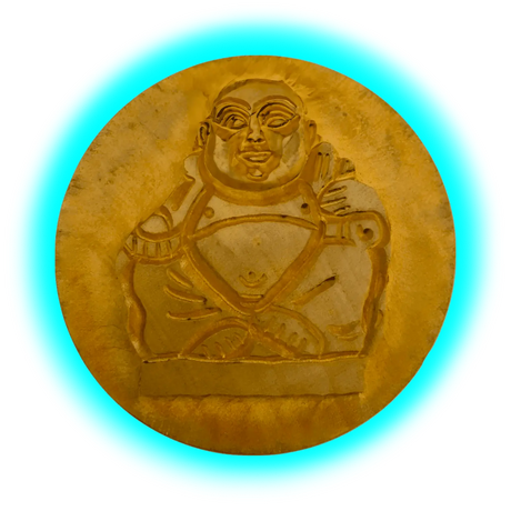 Holz Grindern Hell Buddha
