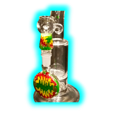 Honey Cump Bubbler Farbig Grün Gerade