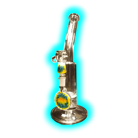 Honey Cump Bubbler Farbig Orange Gekröpft