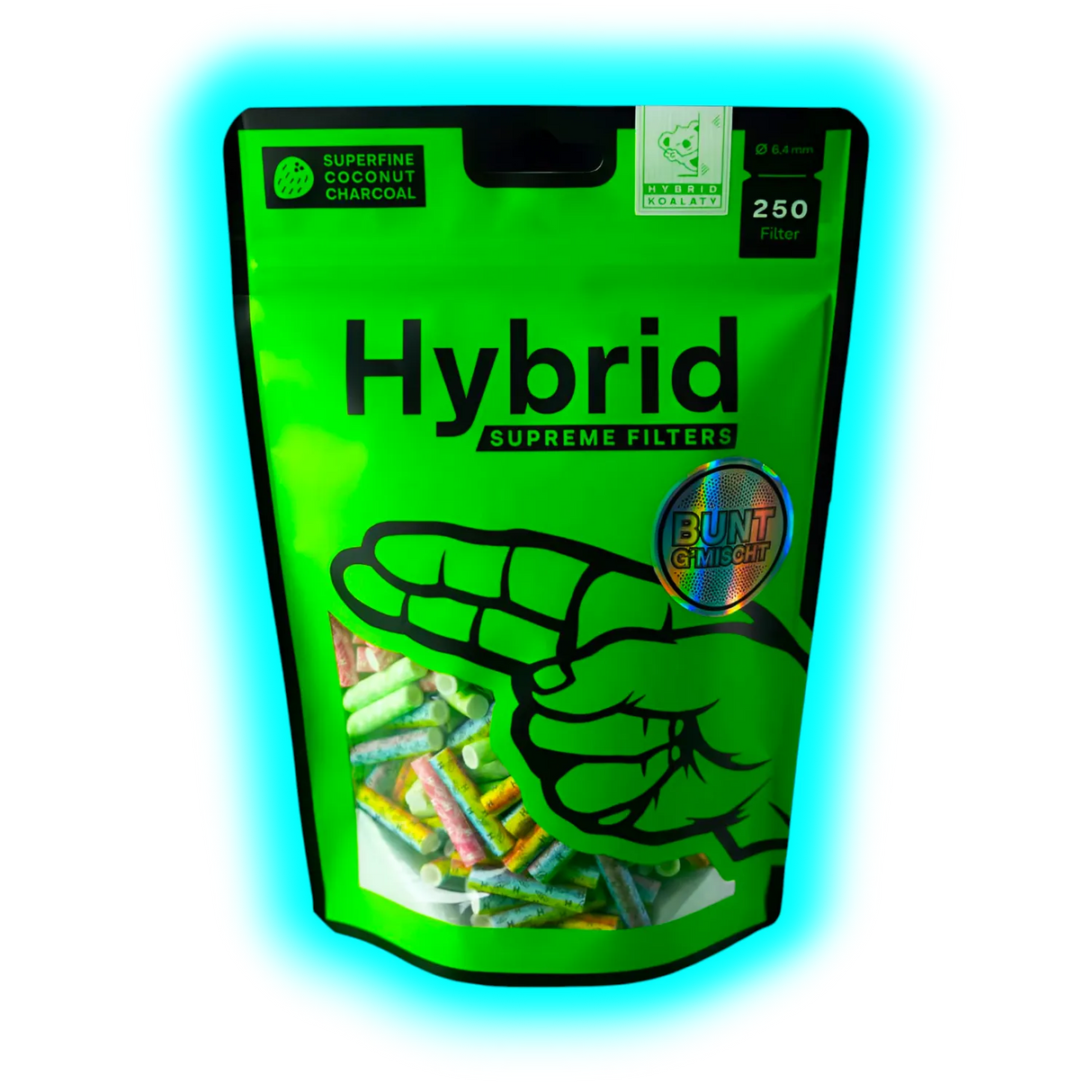 Hybrid Supreme Filter Bunt Gmischt 6.4mm 250pcs