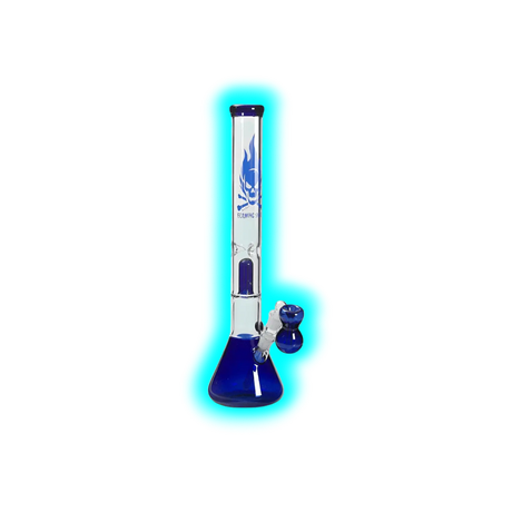 Ice Bong Perkolator Flaming Skull 50cm 5cm