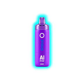 Lila zylindrisches Gerät mit abgerundetem oberen Teil und der Aufschrift 'O PRO AI ADAPTIVE FLOW'