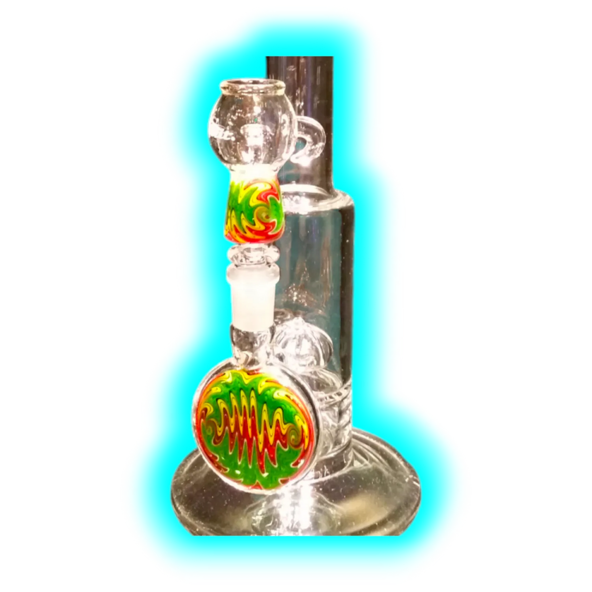 Inverted ShowerheadBubbler Farbig Grün GekrÃ¶pft