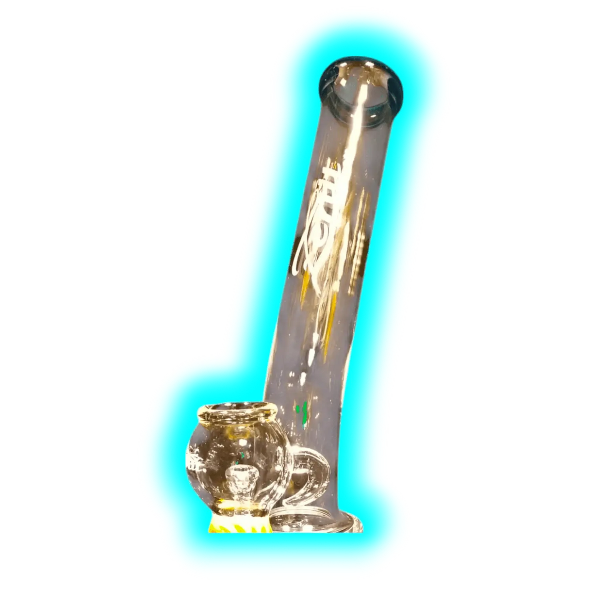 Inverted Showerhead Bubbler Farbig Orange Gekröpft