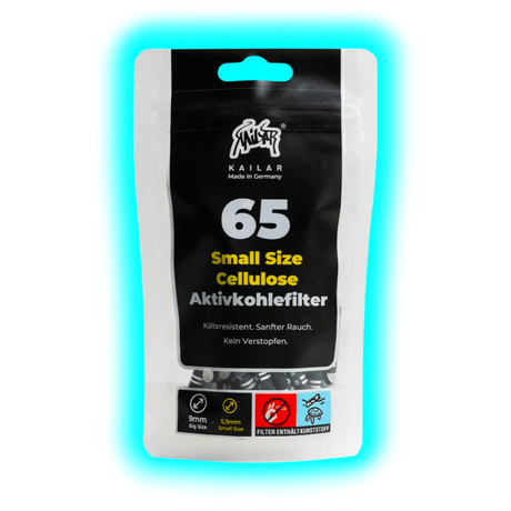 Kailar Aktivkohlefilter 5.9mm Black 65pcs