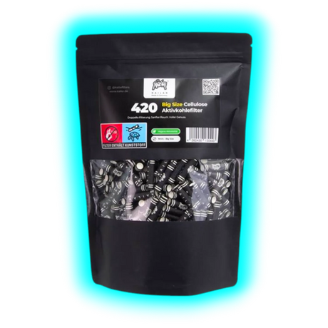 Kailar Aktivkohlefilter 9mm Black White 420pcs