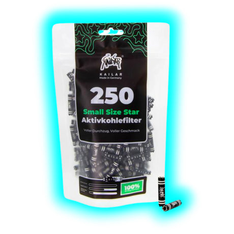 Kailar Star Aktivkohlefilter 5.9mm Black 250pcs