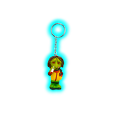 Keychane Stoned In Space Alien Rasta Polyresin
