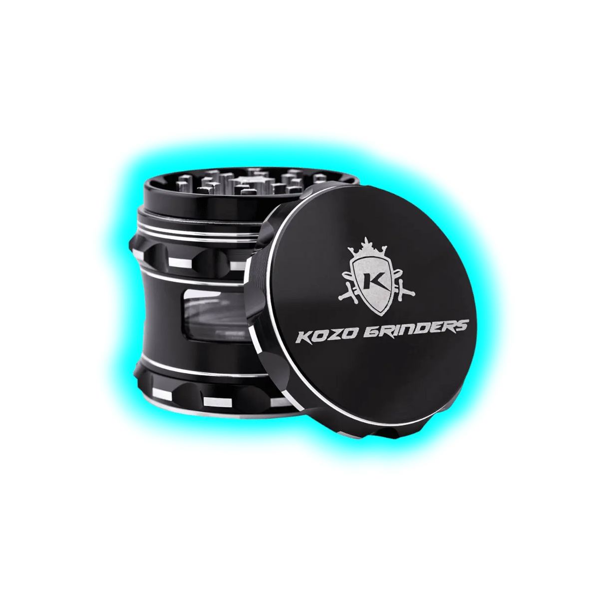 KOZO Grinder Black 4 Parts 62mm