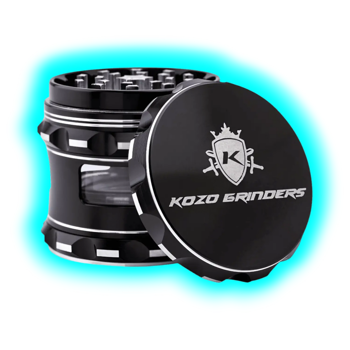 KOZO Grinder Black 4 Parts 62mm
