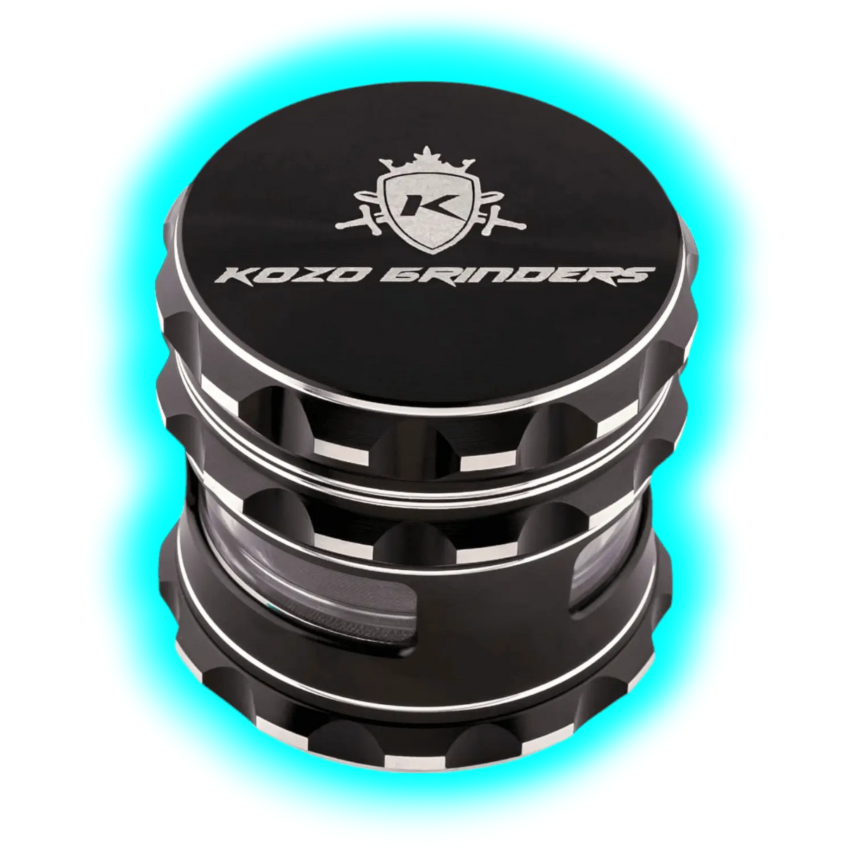 KOZO Grinder Black 4 Parts 62mm