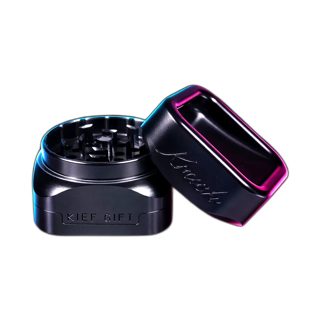 Krush Grinder Kube 3.0 Black 3 Parts in der Frontansicht