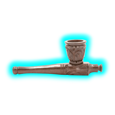 Kulu Carved Shotgun Pipe, Screwable 10.5 cm