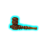 Kulu Carved Shotgun Pipe, Screwable 11 cm
