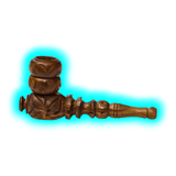 Kulu Carved Shotgun Pipe, Screwable 11 cm
