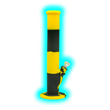 Kulu Silikon Bong Schwarz/Gelb 36cm