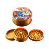 Kush Bong Bike Hemp Grinder 3 Part 50mm Brown