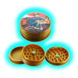 Kush Bong Bike Hemp Grinder 3 Part 50mm Brown