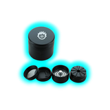 Kush Bong Grinder Alu Black 4 Parts 56mm