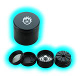 Kush Bong Grinder Alu Black 4 Parts 56mm