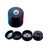 Kush Bong Grinder Alu Black 4 Parts 56mm
