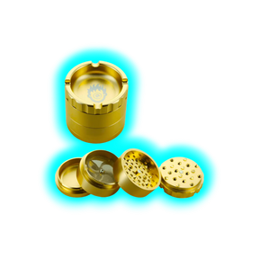 Kush Bong Grinder Alu Gold 4 Parts 60mm