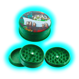 Kush Bong Rolling Hemp Grinder 3 Part 50mm Green