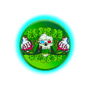 Kush Bong Skeleton Hemp Grinder 3 Part 50mm Green