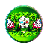 Kush Bong Skeleton Hemp Grinder 3 Part 50mm Green