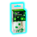 LED Drahtlichterketter "Hanf", 20 LED Grün