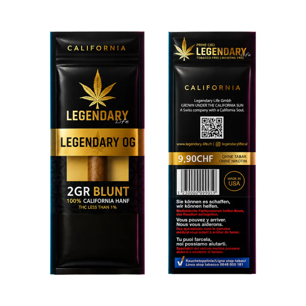 Legendary Premium CBD Blunt 2g in der Frontansicht