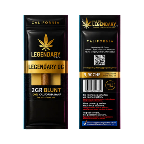 Legendary Premium CBD Blunt 2g in der Frontansicht
