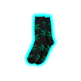 Long Socks Size 36-42 Black/Green