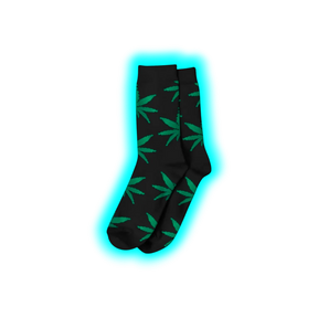 Long Socks Size 36-42 Black/Green