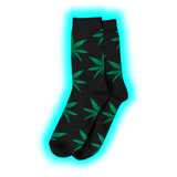 Long Socks Size 36-42 Black/Green