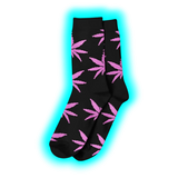 Long Socks Size 36-42 Black/Pink