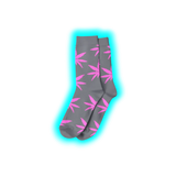 Long Socks Size 36-42 Grey/Pink