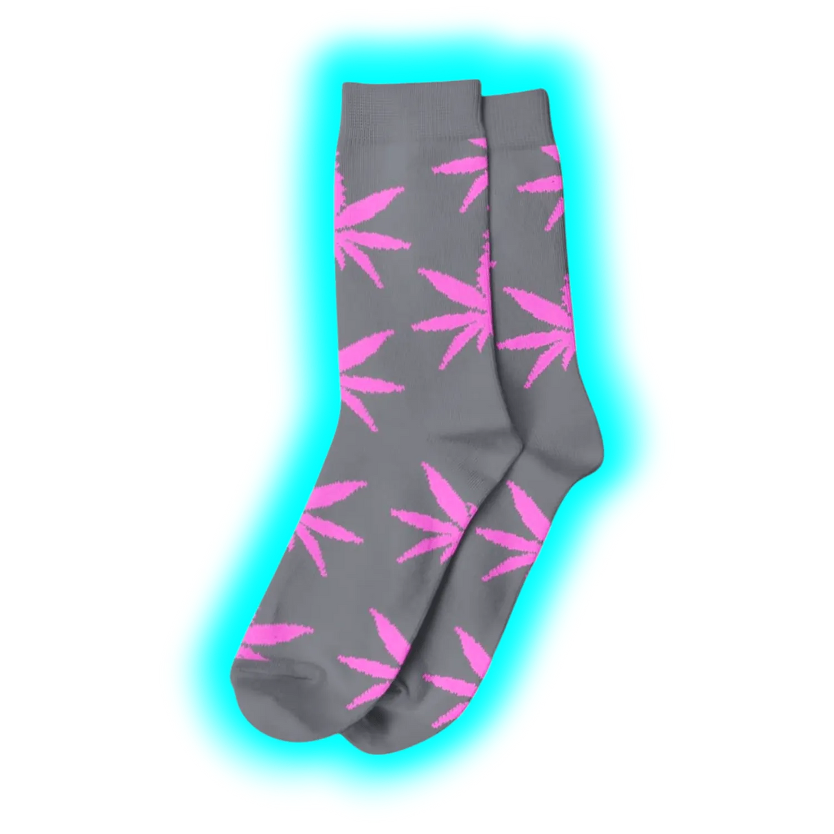 Long Socks Size 36-42 Grey/Pink
