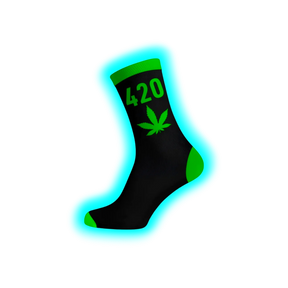 Long Socks Size 40-45 Black/420/Neon