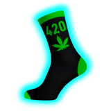 Long Socks Size 40-45 Black/420/Neon