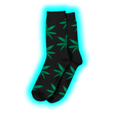 Long Socks Size 40-45 Black/Green